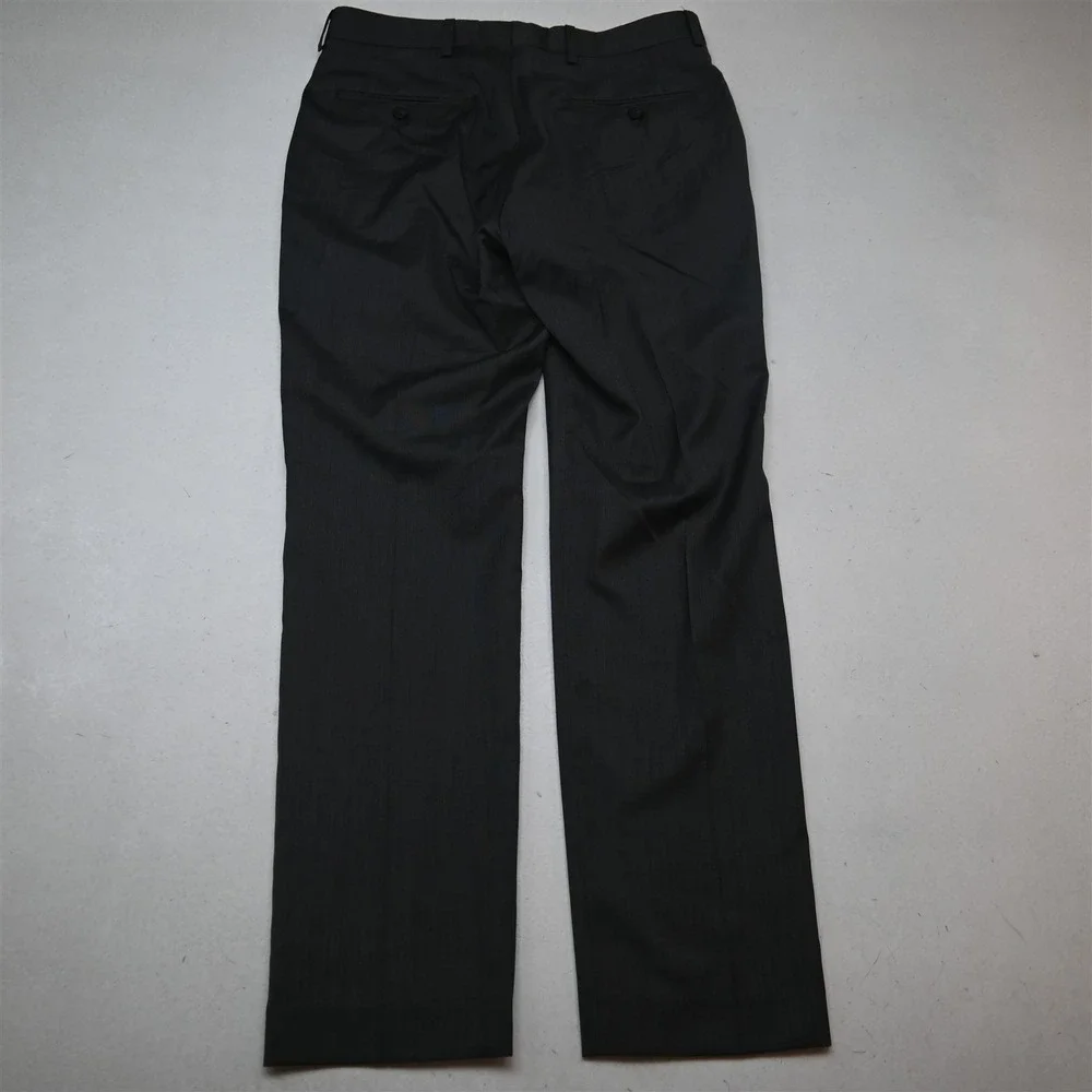 DKNY 38R 30x30 Gray Sharkskin 100% Reda Wool Mens Jacket Pants Suit